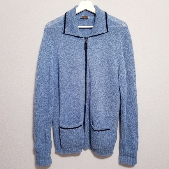 Vintage 50's 60's Grandpa Core Mr. Roger's Shetland wool sweater - Picture 2 of 9